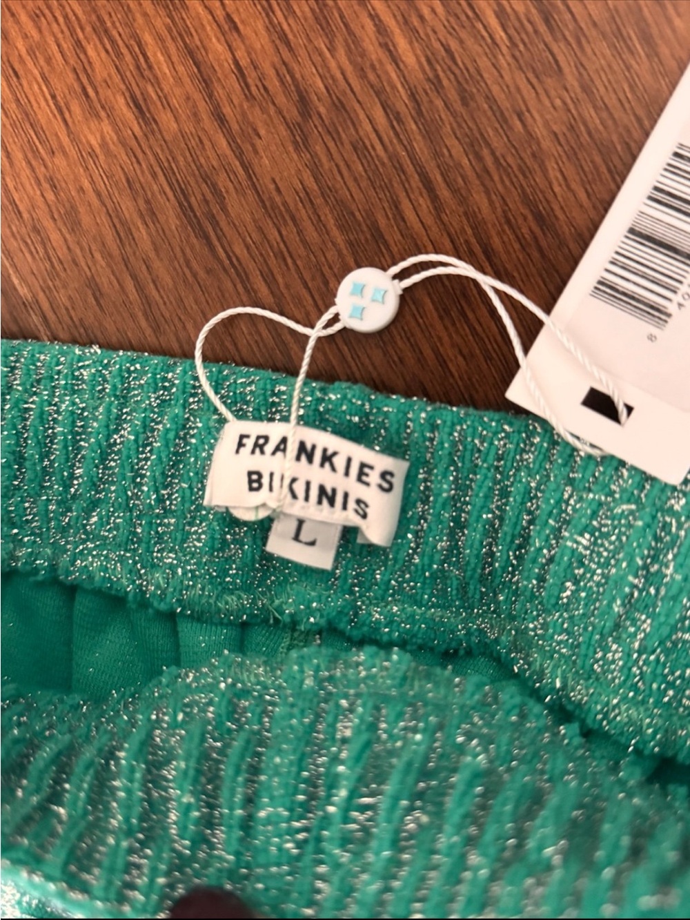Sparkly Metallic Green Lounge Pants - Picture 5 of 5